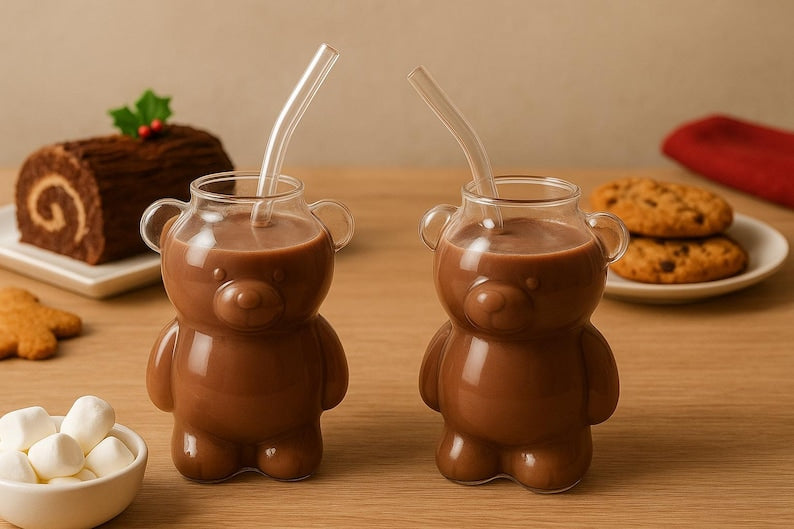 𝐂𝐮𝐭𝐞 𝐁𝐞𝐚𝐫 𝐆𝐥𝐚𝐬𝐬 𝐂𝐨𝐟𝐟𝐞𝐞 𝐌𝐮𝐠 320𝐦𝐥 𝐓𝐫𝐚𝐧𝐬𝐩𝐚𝐫𝐞𝐧𝐭 𝐂𝐮𝐩