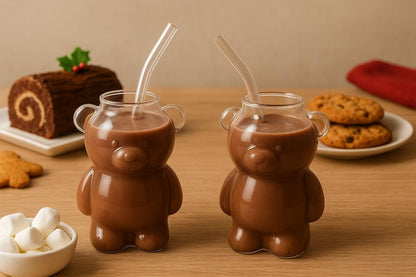 𝐂𝐮𝐭𝐞 𝐁𝐞𝐚𝐫 𝐆𝐥𝐚𝐬𝐬 𝐂𝐨𝐟𝐟𝐞𝐞 𝐌𝐮𝐠 320𝐦𝐥 𝐓𝐫𝐚𝐧𝐬𝐩𝐚𝐫𝐞𝐧𝐭 𝐂𝐮𝐩